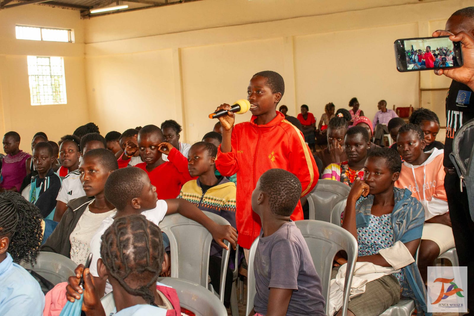 Health services being delivered in a school setting during the Back to School Campaign
